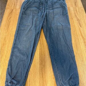 Seven7 Light Wash Denim Jogger Pants - Blue